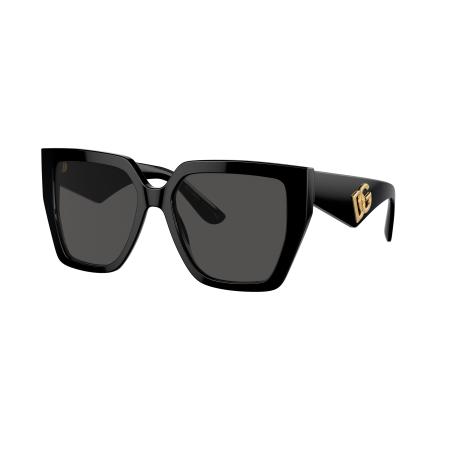 Dolce&Gabbana Vrouwelijk Sunglass DG4438 - Framekleur: Zwart, Lenskleur: Donkergrijs