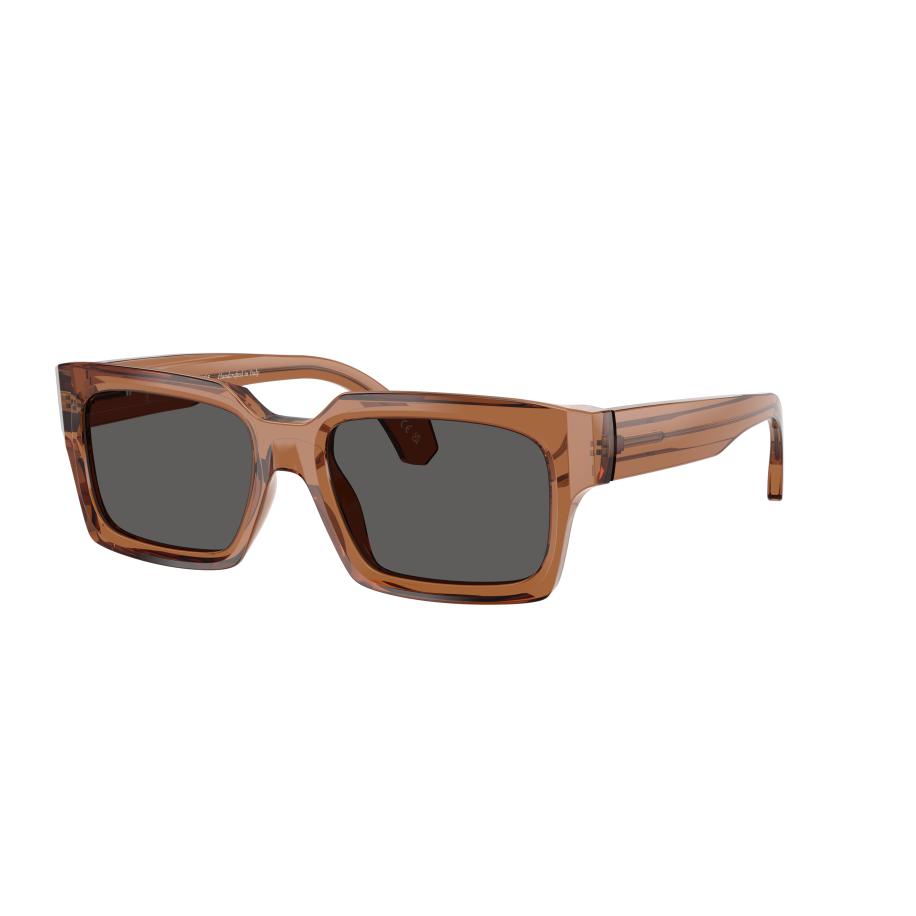 Alain Mikli Unisex Sunglass A05522 - Framekleur: Transparant bruin, Lenskleur: Donkergrijs Grijs
