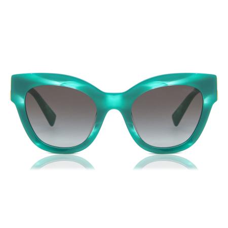 Miu Miu MU01YS Aziatische pasvorm 15H09S Groen Dames Zonnebril