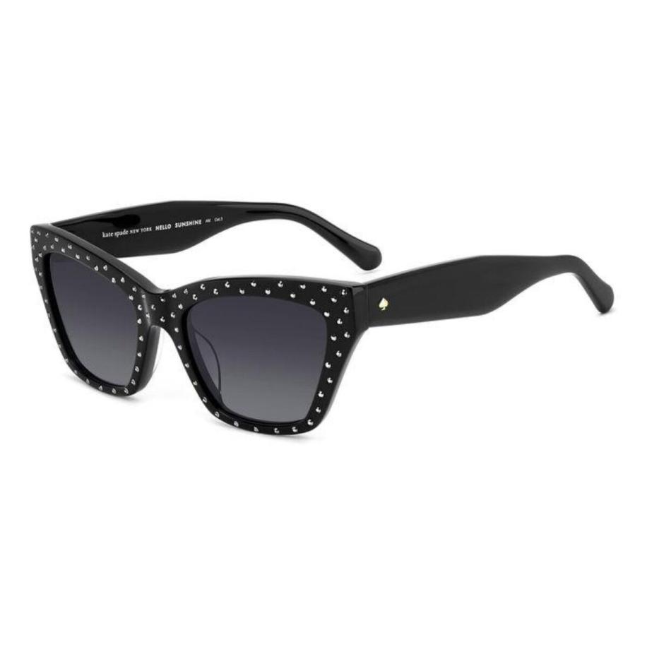 Kate Spade Fay/G/S/Strass Aziatische pasvorm 807/9O Zwart Dames Zonnebril