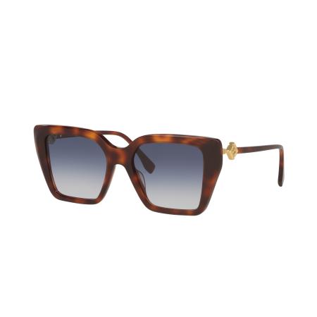 Fendi Vrouwelijk Sunglass Ff Diamonds FE40161I - Framekleur: Tortoise zwart, Lenskleur: Blauw Gradiënt