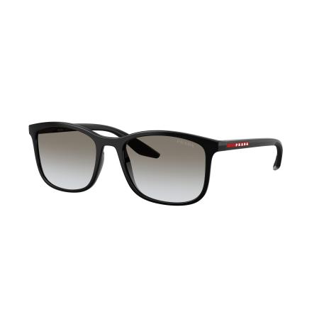 Prada Linea Rossa Mannelijk Sunglass PS A08S - Framekleur: Zwart, Lenskleur: Grijs Gradiënt