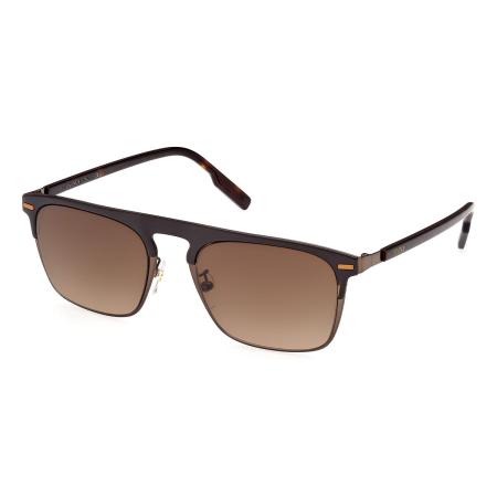 Zegna EZ0216-H 48F Bruin Heren Zonnebril
