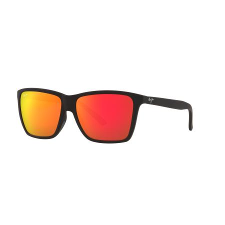Maui Jim Unisex Sunglass Cruzem - Framekleur: Zwartmat, Lenskleur: Hawaii Lava U+2122 Mirror Polarized