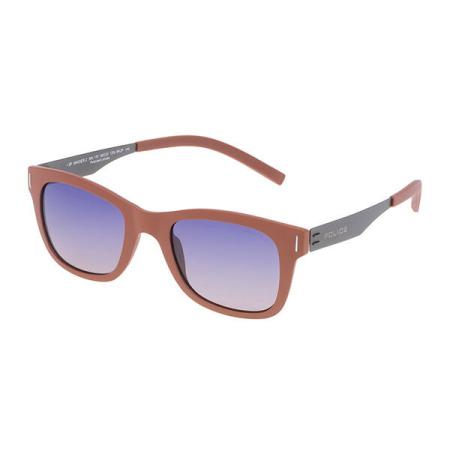 Police SPL170 WAGER 2 Polarized NKJP Bruin Heren Zonnebril