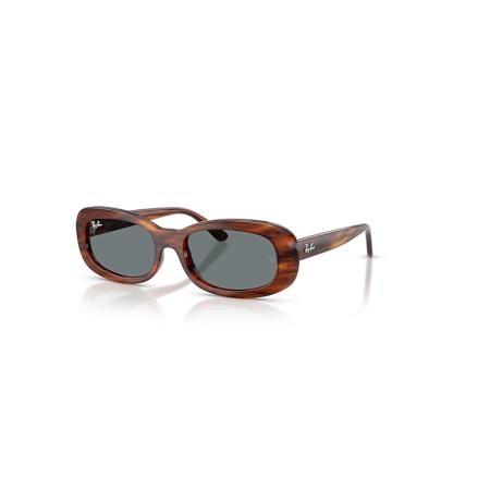Ray-Ban Rb2221 zonnebril Havana Gestreept montuur Blauw glazen 53-18