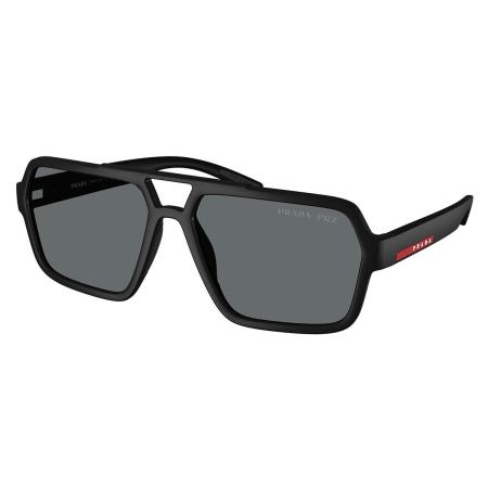 Prada Linea Rossa PS A06S Polarized DG002G Zwart Heren Zonnebril