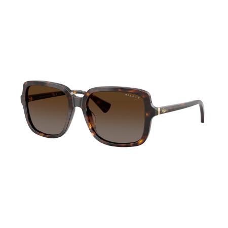 Ralph Vrouwelijk Sunglass RA5333U - Framekleur: Glanzend donker Havana, Lenskleur: Polar bruin gradiënt