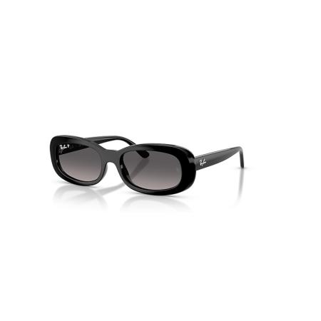 Ray-Ban Rb2221 zonnebril Zwart montuur Grijs glazen Gepolariseerd 53-18