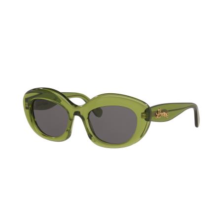Loewe Vrouwelijk Sunglass Curvy LW40153I - Framekleur: Groen donker, Lenskleur: Grijs
