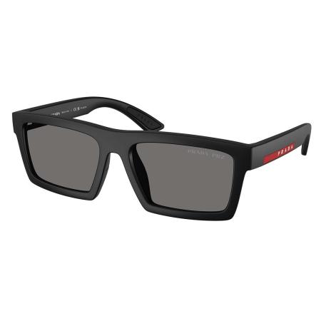 Prada Linea Rossa PS A07S Polarized 1BO02G Zwart Heren Zonnebril