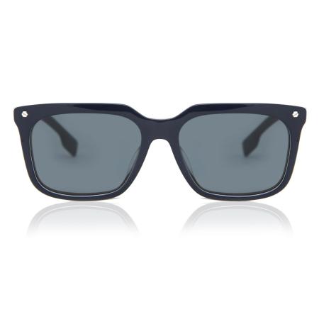 Burberry BE4337F CARNABY Aziatische pasvorm 379887 Zwart Heren Zonnebril