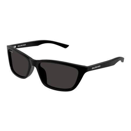 Balenciaga BB0403SK Aziatische pasvorm 001 Zwart Heren Zonnebril