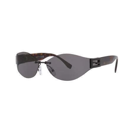 Fendi Vrouwelijk Sunglass Baguette FE40159U - Framekleur: Zwartmat, Lenskleur: Grijs