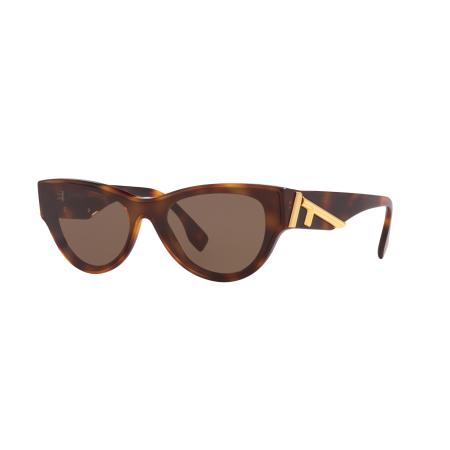 Fendi Vrouwelijk Sunglass Fendi First Fe40135I - Framekleur: Tortoise blond, Lenskleur: Bruin