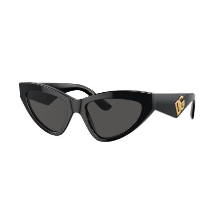 Dolce&Gabbana Vrouwelijk Sunglass DG4439 - Framekleur: Zwart, Lenskleur: Donkergrijs