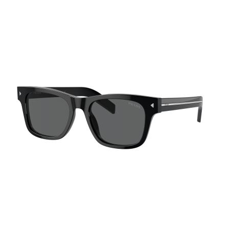 Prada Mannelijk Sunglass PR A17S - Framekleur: Zwart, Lenskleur: Donkergrijs