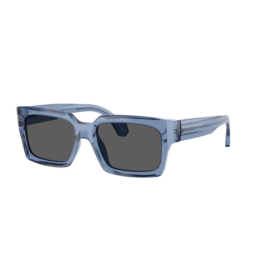 Alain Mikli Unisex Sunglass A05522 - Framekleur: Transparant blauw, Lenskleur: Donkergrijs Grijs