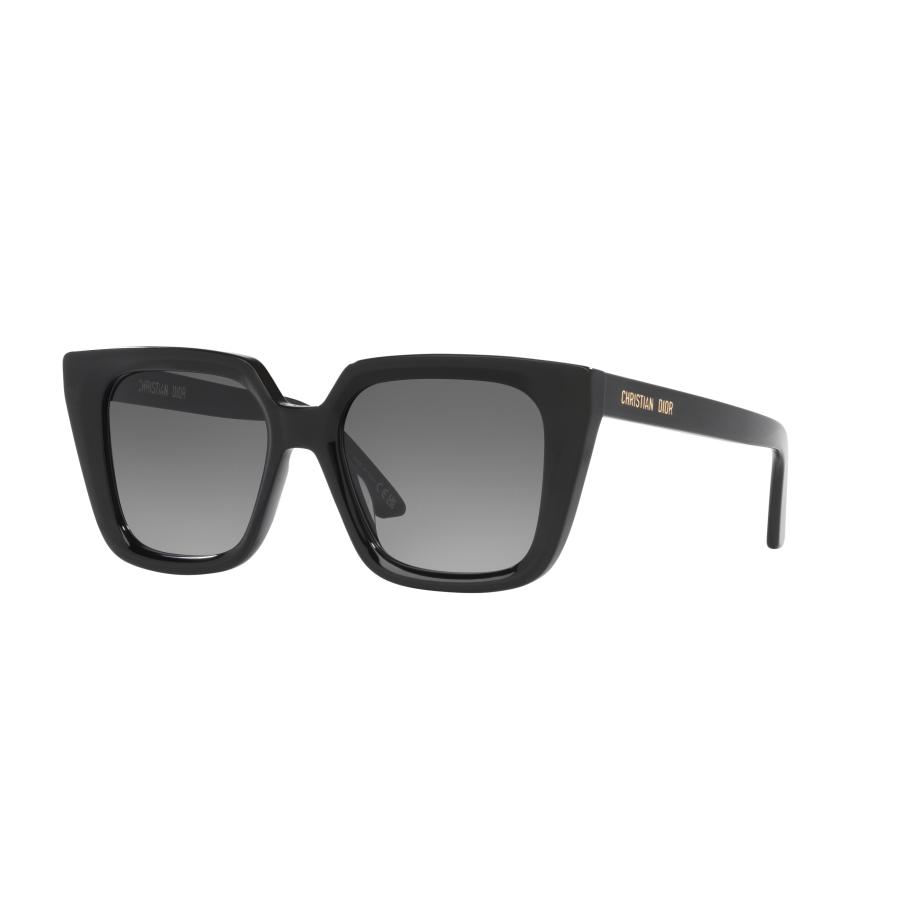 DIOR Vrouwelijk Sunglass DiorMidnight S1 - Framekleur: Zwart glanzend, Lenskleur: Dofgrijs Grijs
