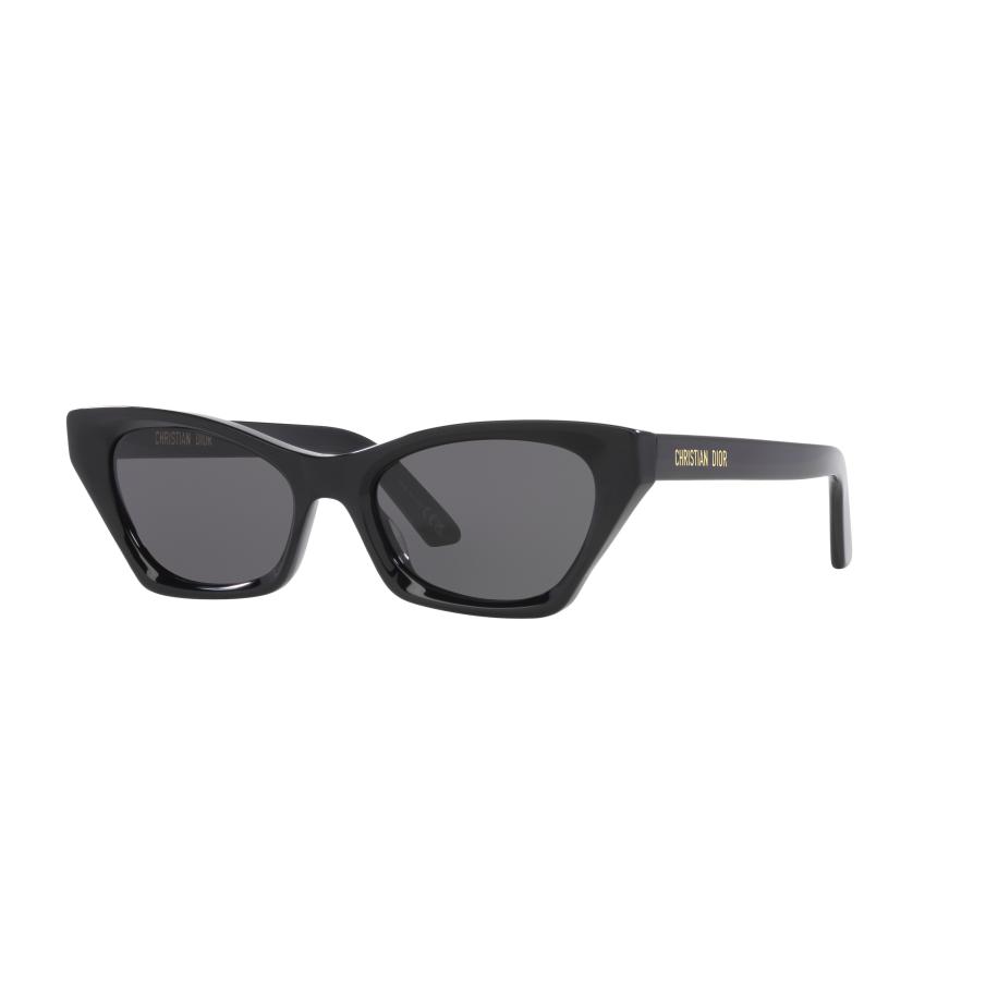 DIOR Vrouwelijk Sunglass DiorMidnight B1 - Framekleur: Zwart glanzend, Lenskleur: Dofgrijs Grijs