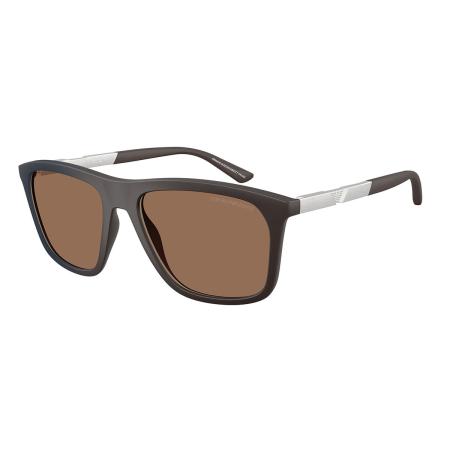 Emporio Armani EA4237 6186EF Bruin Heren Zonnebril