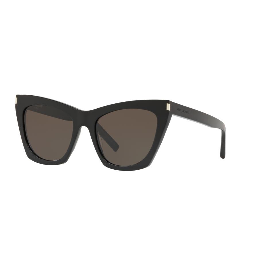 Saint Laurent Vrouwelijk Sunglass SL 214 Kate - Framekleur: Zwart glanzend, Lenskleur: Grijs Grijs