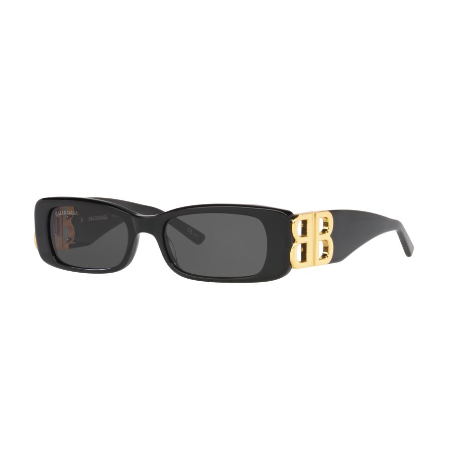 Balenciaga Vrouwelijk Sunglass BB0096S - Framekleur: Zwart, Lenskleur: Grijs Grijs