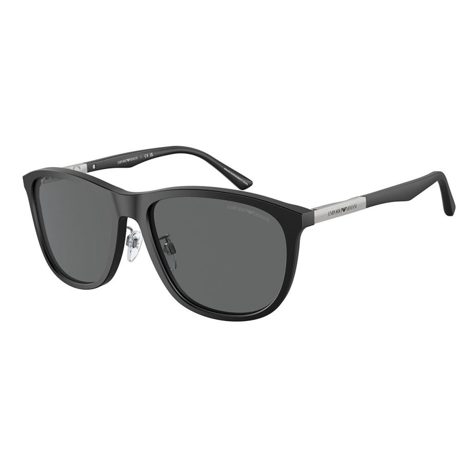 Emporio Armani EA4201F Aziatische pasvorm 500187 Zwart Heren Zonnebril