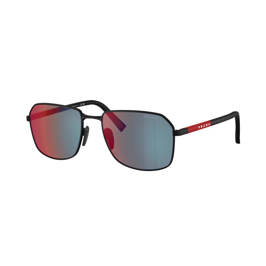 Prada Linea Rossa PS A51S DG008F Zwart Heren Zonnebril