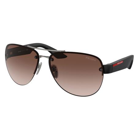 Prada Linea Rossa PS55YS Aziatische pasvorm 5AV02P Gunmetal Heren Zonnebril