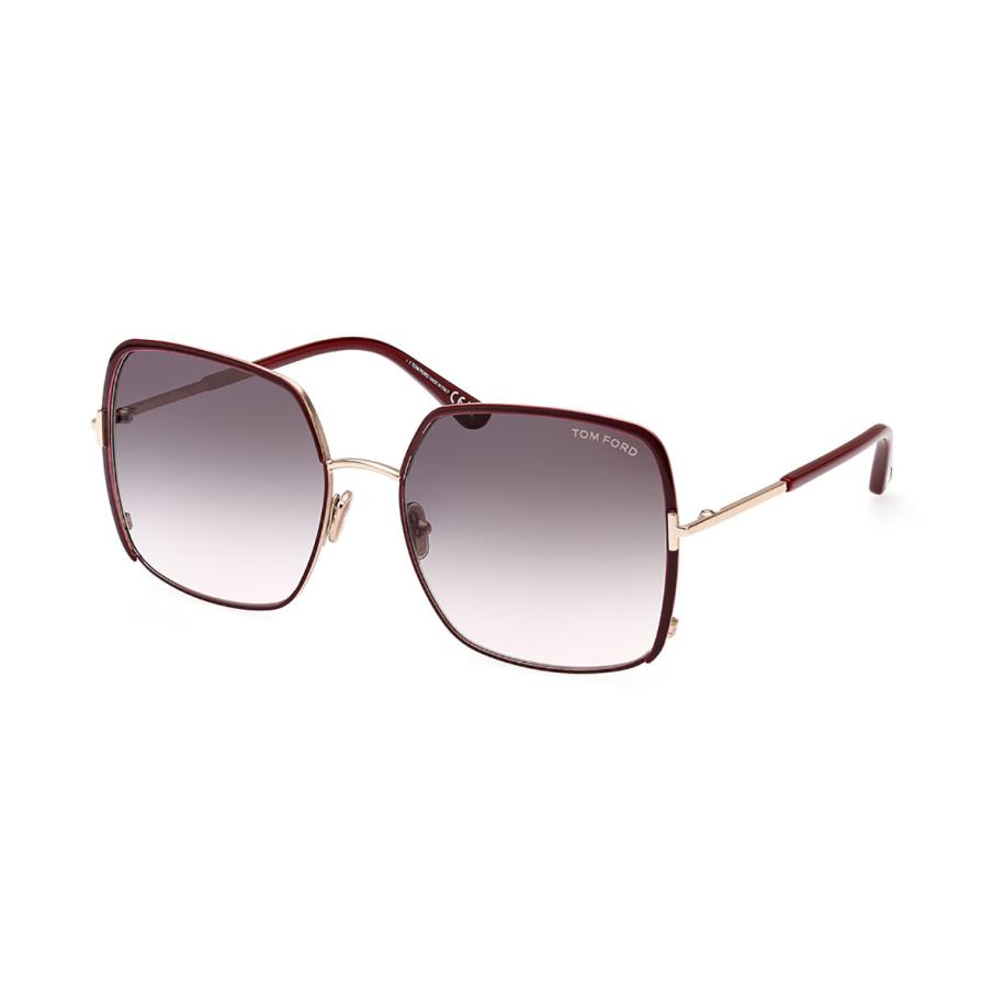 Tom Ford FT1006 RAPHAELA 69W Bordeaux Dames Zonnebril