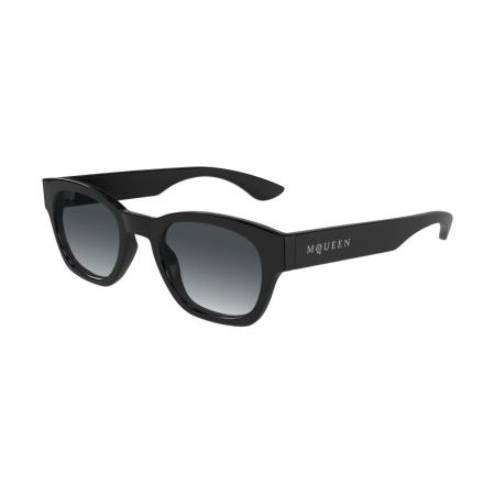 Alexander McQueen AM0530S 001 Zwart Heren Zonnebril