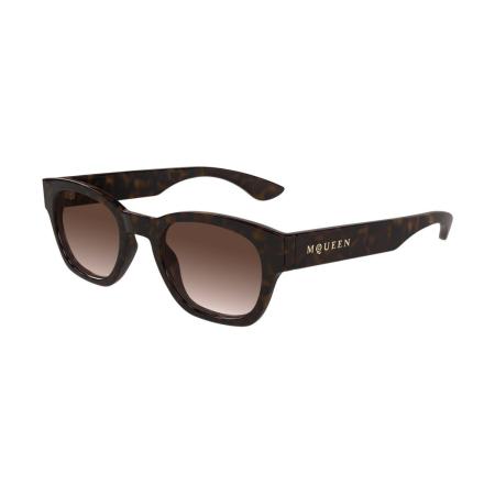 Alexander McQueen AM0530S 002 Tortoiseshell Heren Zonnebril
