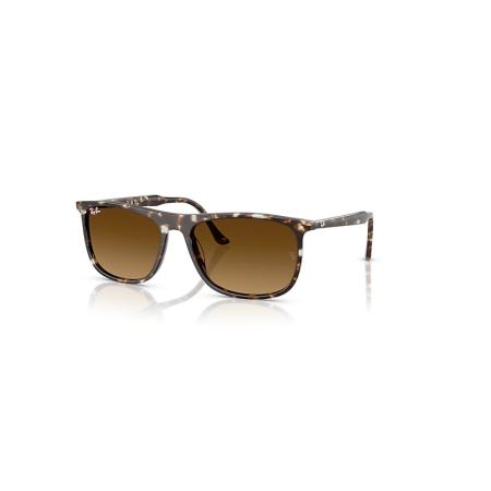 Ray-Ban Rb2216 zonnebril Havana Geel Schildpad montuur Bruin glazen 58-18