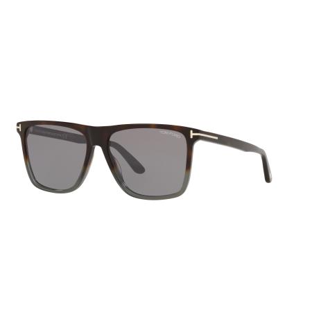 Tom Ford Mannelijk Sunglass FT0832 - Framekleur: Tortoise, Lenskleur: Grijs