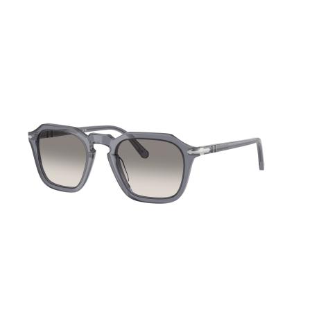 Persol Unisex Sunglass PO3292S - Framekleur: Transparant oceaan, Lenskleur: Helder Gradiënt Grijs