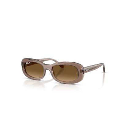 Ray-Ban Rb2221 zonnebril Transparant Beige montuur Bruin glazen Gepolariseerd 56-18