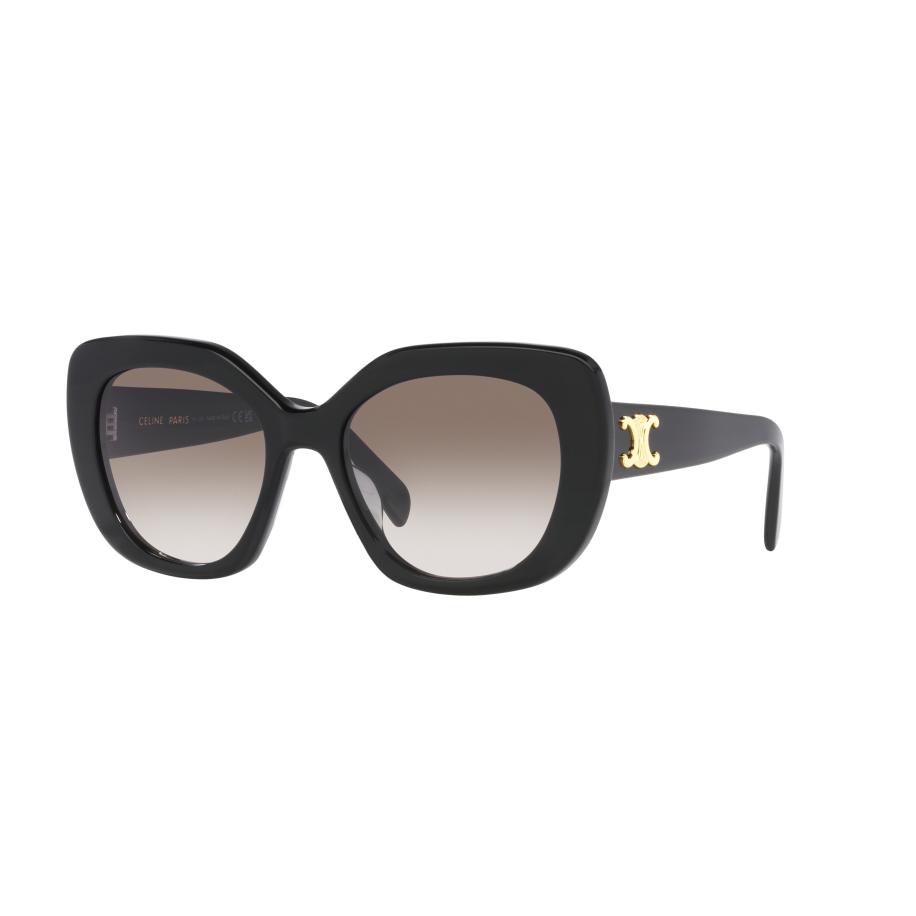 Celine Vrouwelijk Sunglass CL40226U - Framekleur: Zwart glanzend, Lenskleur: Bruin Bruin