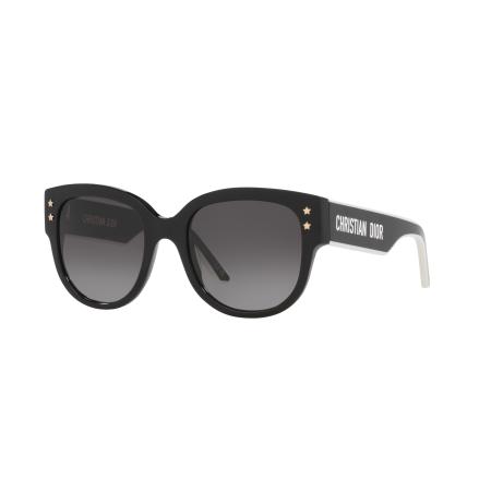 DIOR Vrouwelijk Sunglass Diorpacific B2I Cd40157I - Framekleur: Zwart glanzend, Lenskleur: Grijs