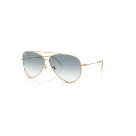 Ray-Ban Aviator Reverse zonnebril Arista Goud montuur Blauw glazen 62-11