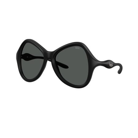 Diesel Unisex Sunglass DL3010U - Framekleur: Zwartmat, Lenskleur: Donkergrijs