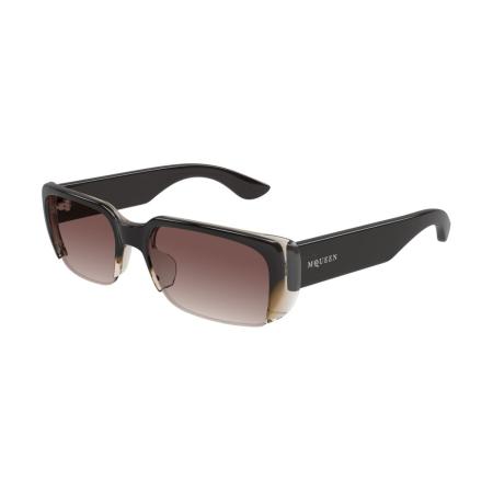 Alexander McQueen AM0532S 004 Bruin Heren Zonnebril