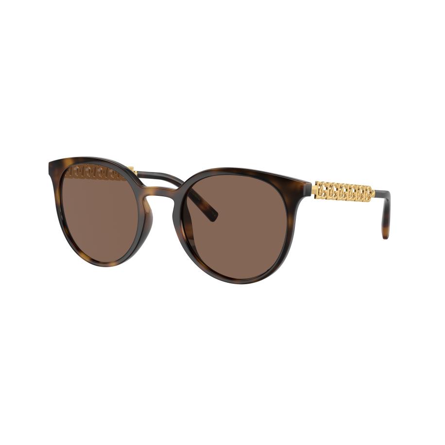 Dolce&Gabbana Vrouwelijk Sunglass DG6189U - Framekleur: Havana, Lenskleur: Donkerbruin Bruin