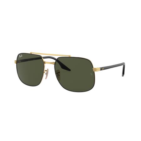 Ray-Ban Unisex Sunglass RB3699 - Framekleur: Zwart op goud, Lenskleur: Groen
