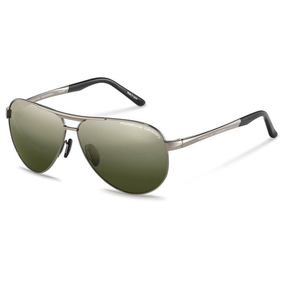 Porsche Design P8649 Polarized I Grijs Heren Zonnebril