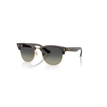 Ray-Ban Clubmaster Reverse zonnebril Transparant Donkergrijs montuur Grijs glazen 54-21