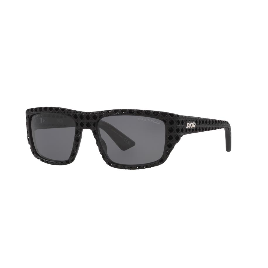 DIOR Mannelijk Sunglass Dior3D S1I Dm40127I - Framekleur: Zwartmat, Lenskleur: Grijs Grijs