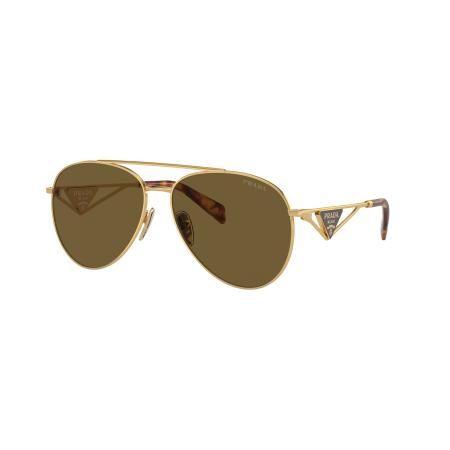 Prada Vrouwelijk Sunglass PR 73ZS - Framekleur: Goud, Lenskleur: Donkerbruin