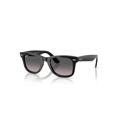 Ray-Ban Wayfarer Ease zonnebril Zwart montuur Grijs glazen Gepolariseerd 50-22