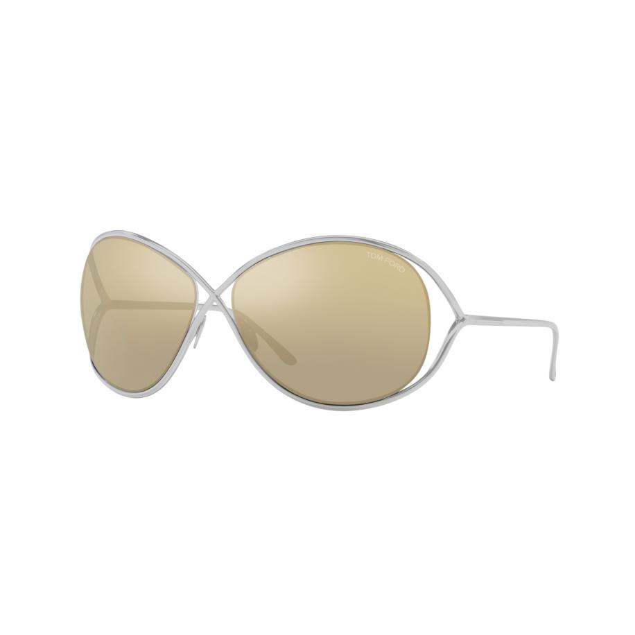 Tom Ford Vrouwelijk Sunglass Nicoletta - Framekleur: Zilver glanzend, Lenskleur: Grijs Grijs